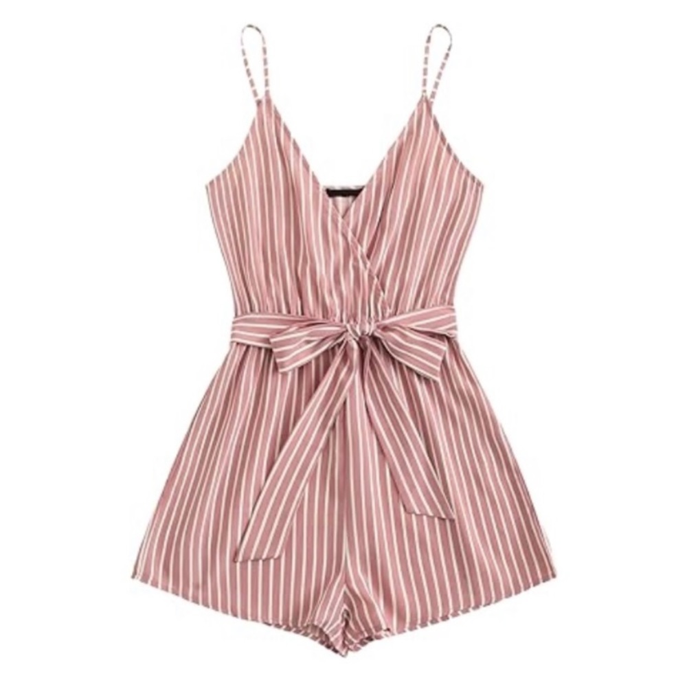 NWT Sweaty Rocks Boho V-Neck Beach Shorts Romper